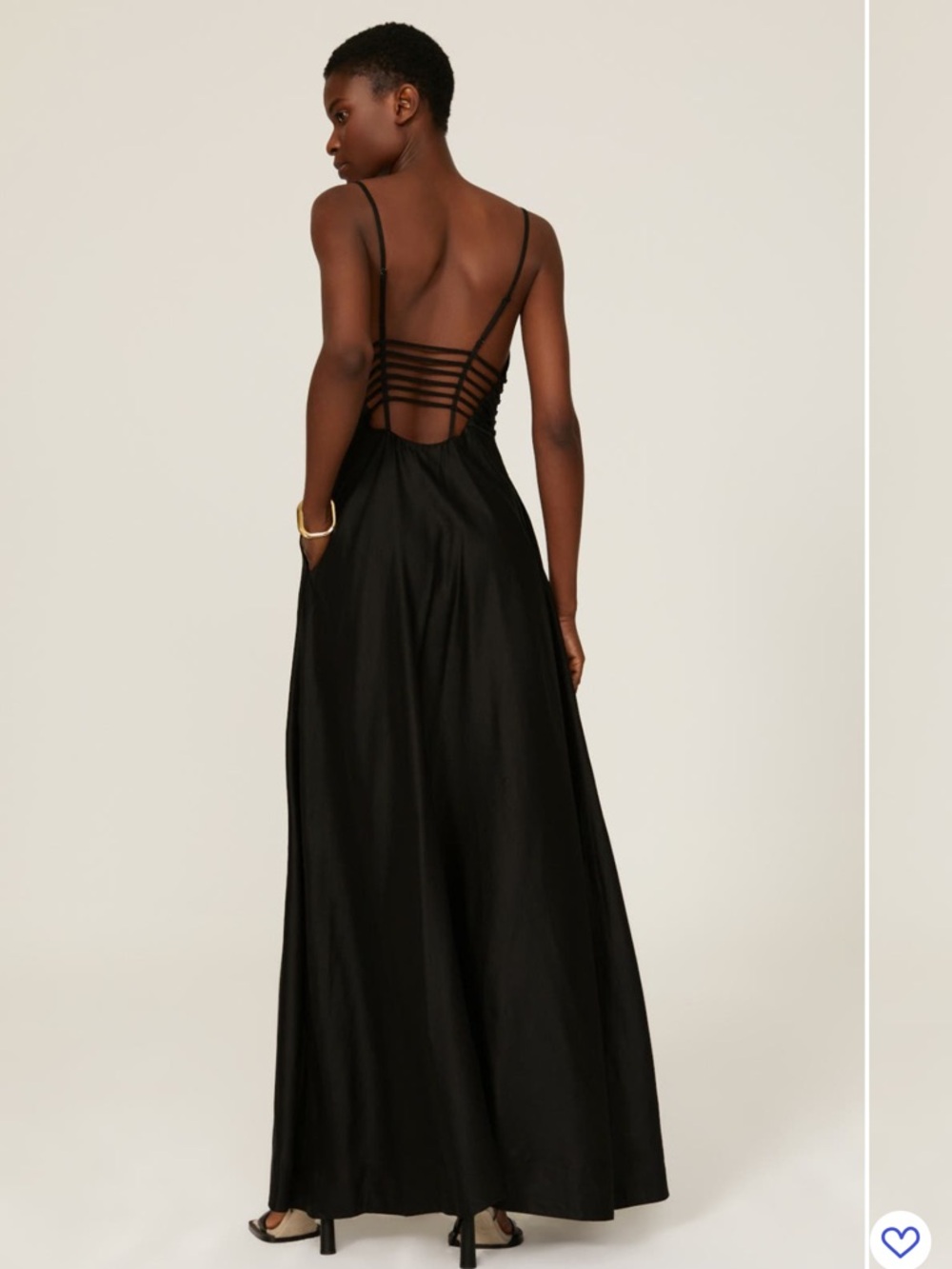 Jonathan Simkhai Black Strappy Back Maxi Dress